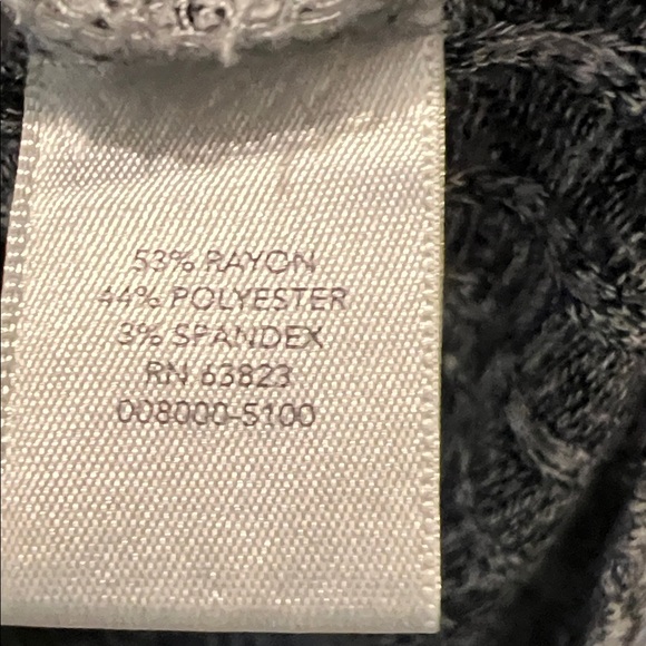 Christopher & Banks Charcoal Cowl Neck Sweater/Dress - Picture 3 of 5